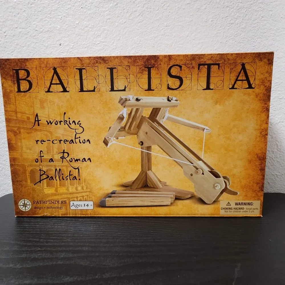NEW Roman Ballista Model Kit History Pathfinders Wood Launcher Dart craft Kit